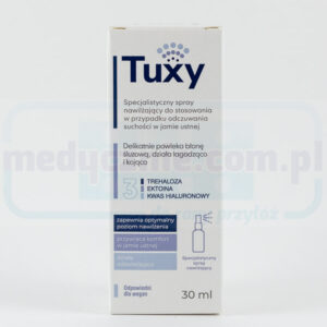 Tuxy 30ml preparat lichid pentru xerostomie, adică senzația de uscăciune în gură